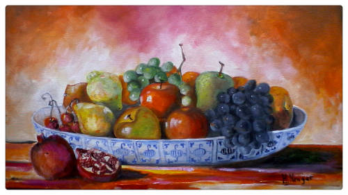 WOW! STUNNING  original by H Kruger(1957-)   - 400x700mm