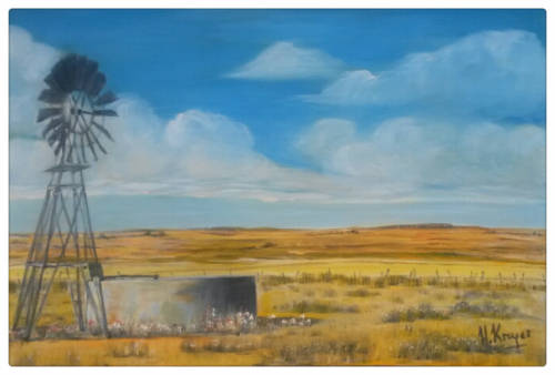 WOW! STUNNING  original by H Kruger(1957-)   - 400x610mm