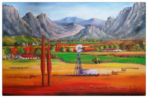 WOW! STUNNING  Large original by H Kruger(1957-)   - 600x900mm