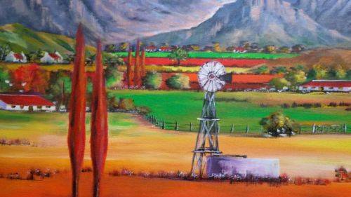 WOW! STUNNING  Large original by H Kruger(1957-)   - 600x900mm