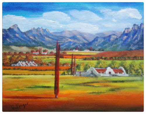 WOW! STUNNING original by H Kruger(1957-)   - 400x500x22mm