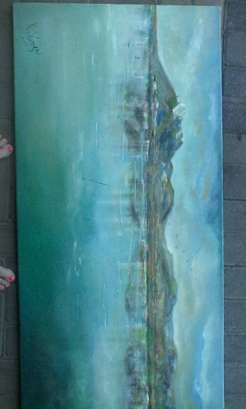 WOW! STUNNING  original by H Kruger(1957-)   - 600x1200X22mm - EXTRA LARGE