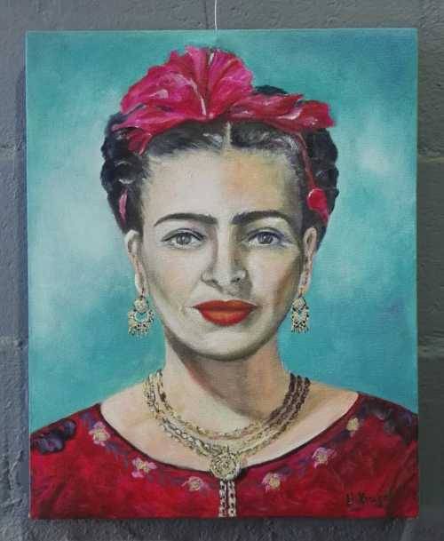 Stunning original by Helena Kruger(1957-)  - 400x500x22mm