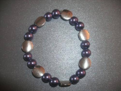 **st patricks special** PURPLE STRETCHY BRACELET ** last one in stock!!