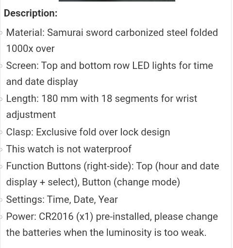 Faceless metal wrist watch