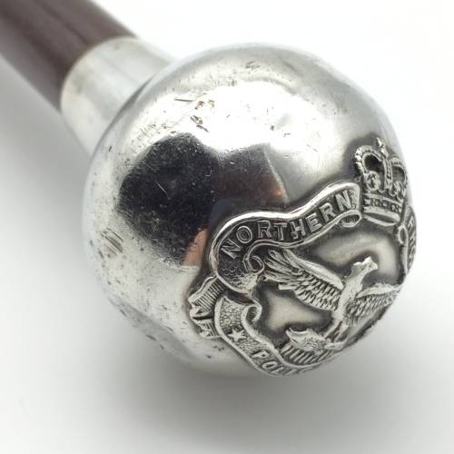 Rare 'Northern Rhodesia Police' Silver Swagger Stick