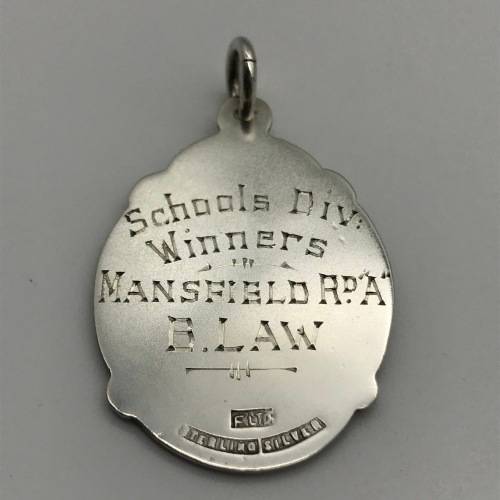 Vintage Solid Silver Pietermaritzburg `M.D.F.A.` Soccer Medal (B. Law)