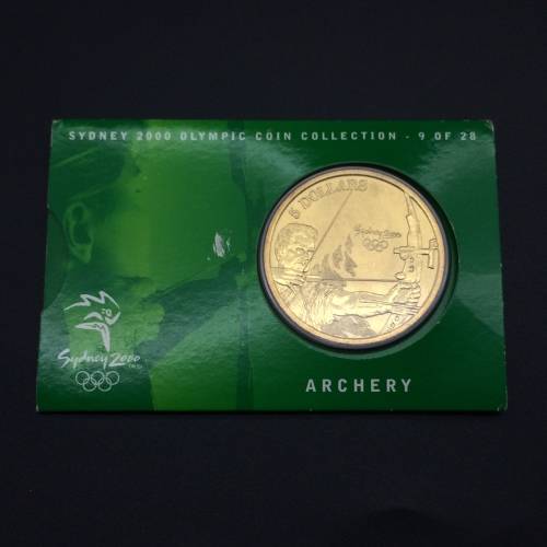 5 Dollar 2000 Sydney Olympics `Archery` Cased Coin