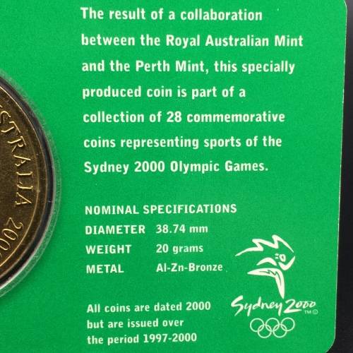 5 Dollar 2000 Sydney Olympics `Archery` Cased Coin