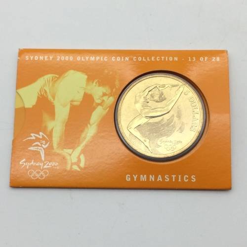5 Dollar 2000 Sydney Olympics `Gymnastics` Cased Coin