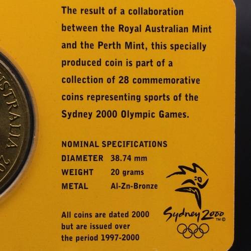 5 Dollar 2000 Sydney Olympics `Gymnastics` Cased Coin