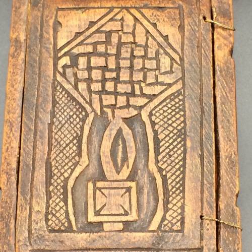 Early Rare Ethiopian Wooden Icon or Shrine