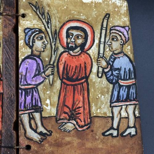 Early Rare Ethiopian Wooden Icon or Shrine