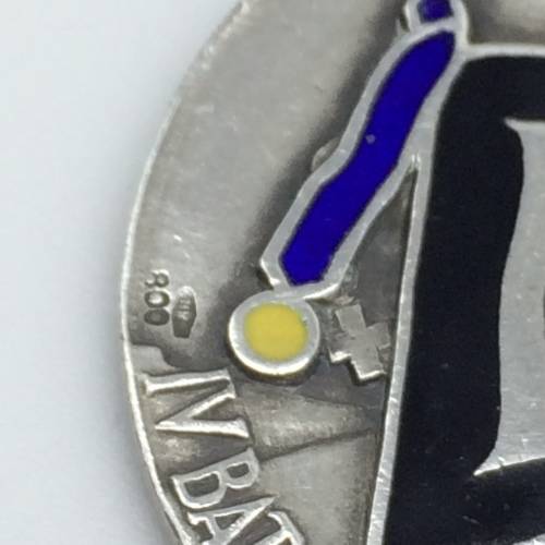 Italian Silver and Enamel `4th Colonial Battalion` War Medal