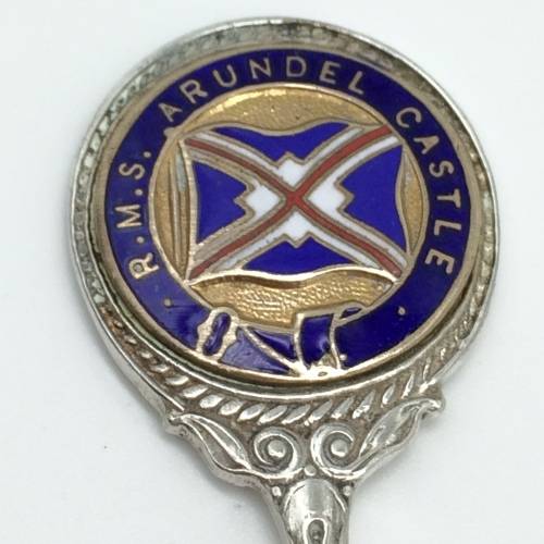 Union Castle Line `R.M.S. ARUNDEL CASTLE` Spoon