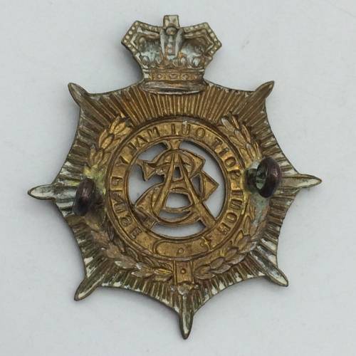 British - Victorian `Army Service Corps` (A.S.C) Cap Badge