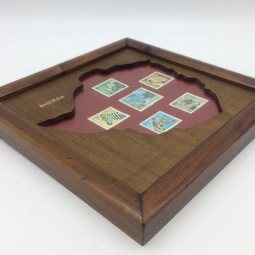 Vintage Rhodesian Framed Stamps