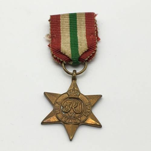 WW2 - The `Italy Star` Miniature Medal