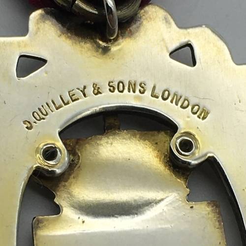 Impressive Solid Silver and Enamel Masonic Medal (1934)