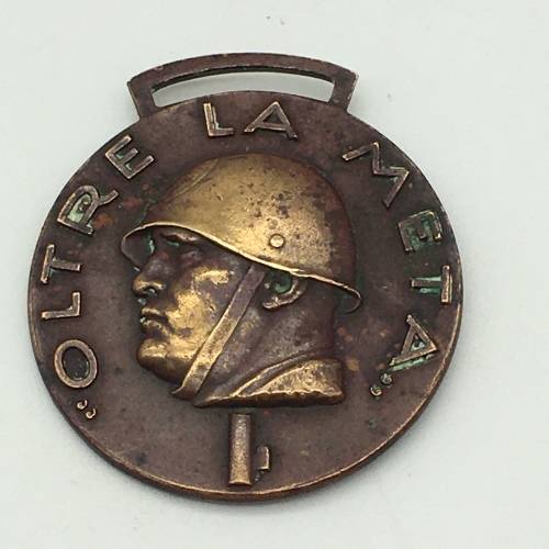 WW2 - Italian `Fascist Blackshirt` Medal (Oltre La Meta)