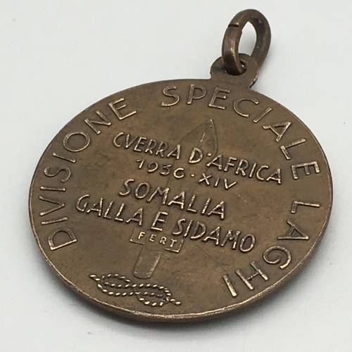 Pre-WW2 Scarce Italian `DIVISIONE SPECIALE LAGHI` Medal