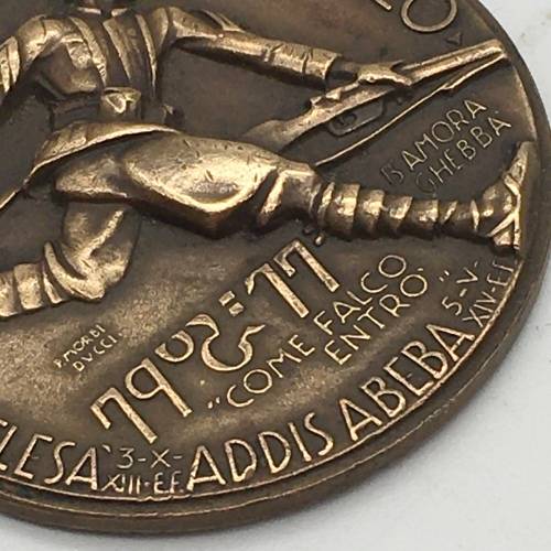 Pre-WW2 Scarce Italian `Ethiopian/Somaliland` Campaign Medal