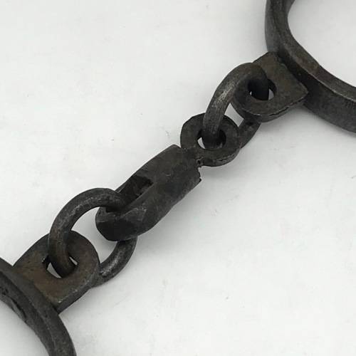 Antique Iron Shackles or Handcuffs