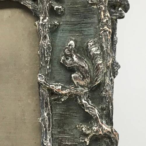 Antique `Cherubs, Birds, Squirrels` Photo Frame