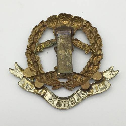 British - Middlesex Regiment Cap Badge (Slider)