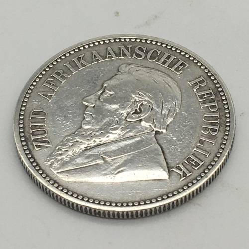 S. Africa - `ZAR 1892 Kruger 2½ Shilling` Silver Coin