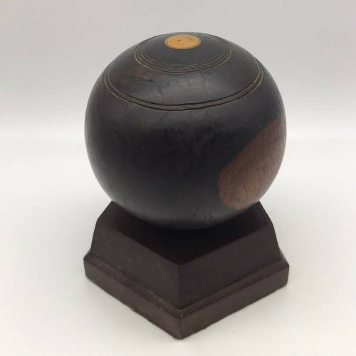 Early Wooden & Silver `Lawn Bowls` Trophy (Col. R.K. McWilliam O.B.E.)