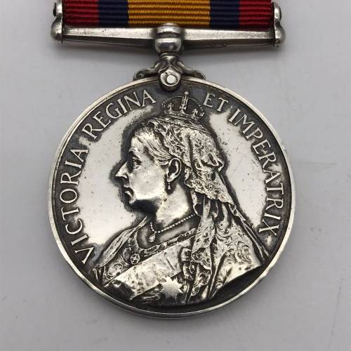 Boer War - Scarce Q.S.A. Medal `SANDFLATS T.G.` (Pte. D. Pearson)