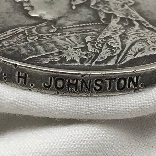 Boer War - Q.S.A. Medal `CIV: FARR: - A.V.D.` (H. JOHNSTON)