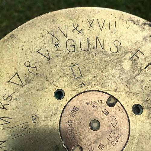 Large WW2 Naval Gun Brass Shell Casing