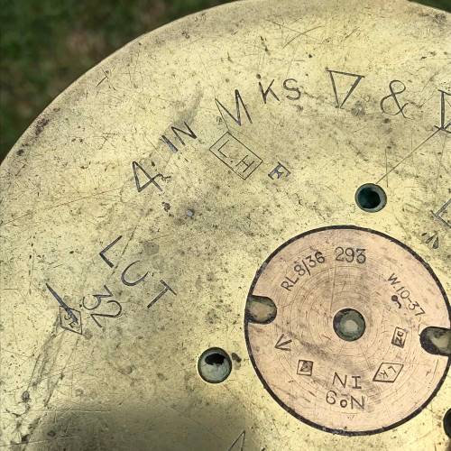 Large WW2 Naval Gun Brass Shell Casing