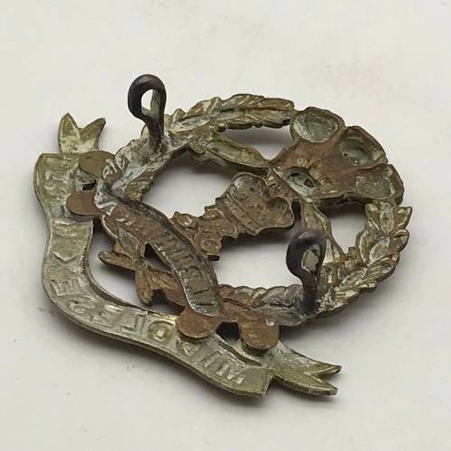 British - `Middlesex Regiment` Cap Badge (Lugs)