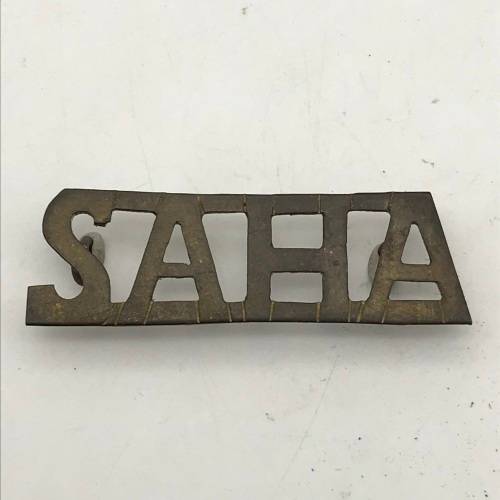 South Africa - WW1 `S.A. Heavy Artillery` (S.A.H.A) Shoulder Title