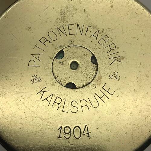 Pair German `1904` Brass Shells