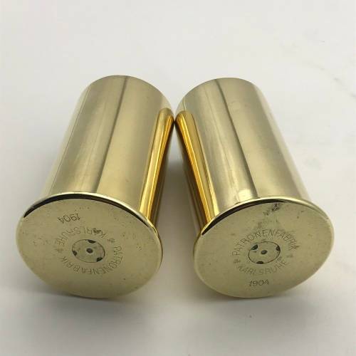 Pair German `1904` Brass Shells