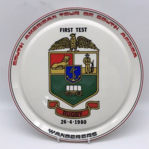 S.A. Rugby - `South American Tour` 1980 Collectors Plate (Toksie)