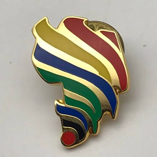 Colourful Africa Enamel Lapel Pin