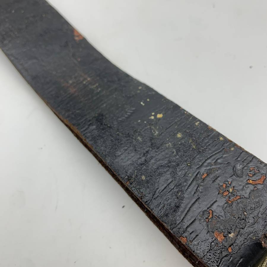 WW1/2 - British Army Officers Leather Belt with Buckle