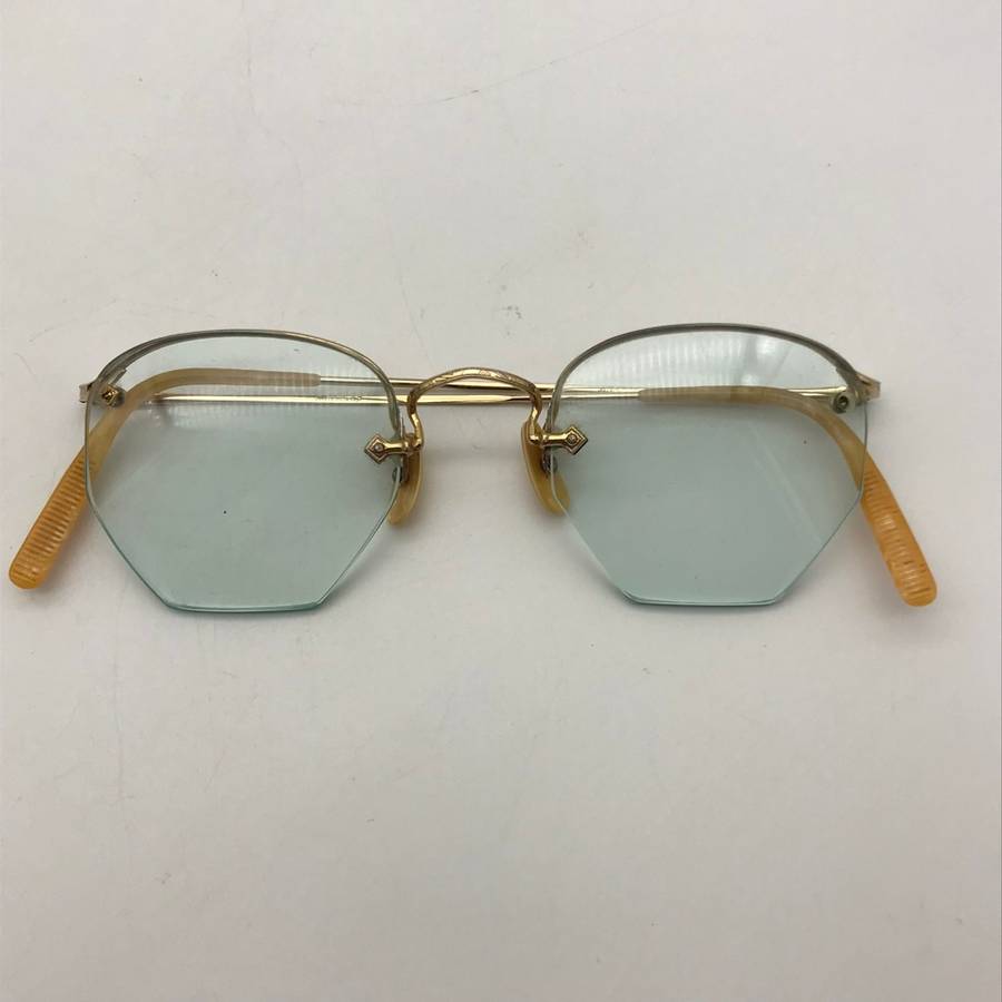 Vintage Retro Gold-Tone Spectacles (Cased)