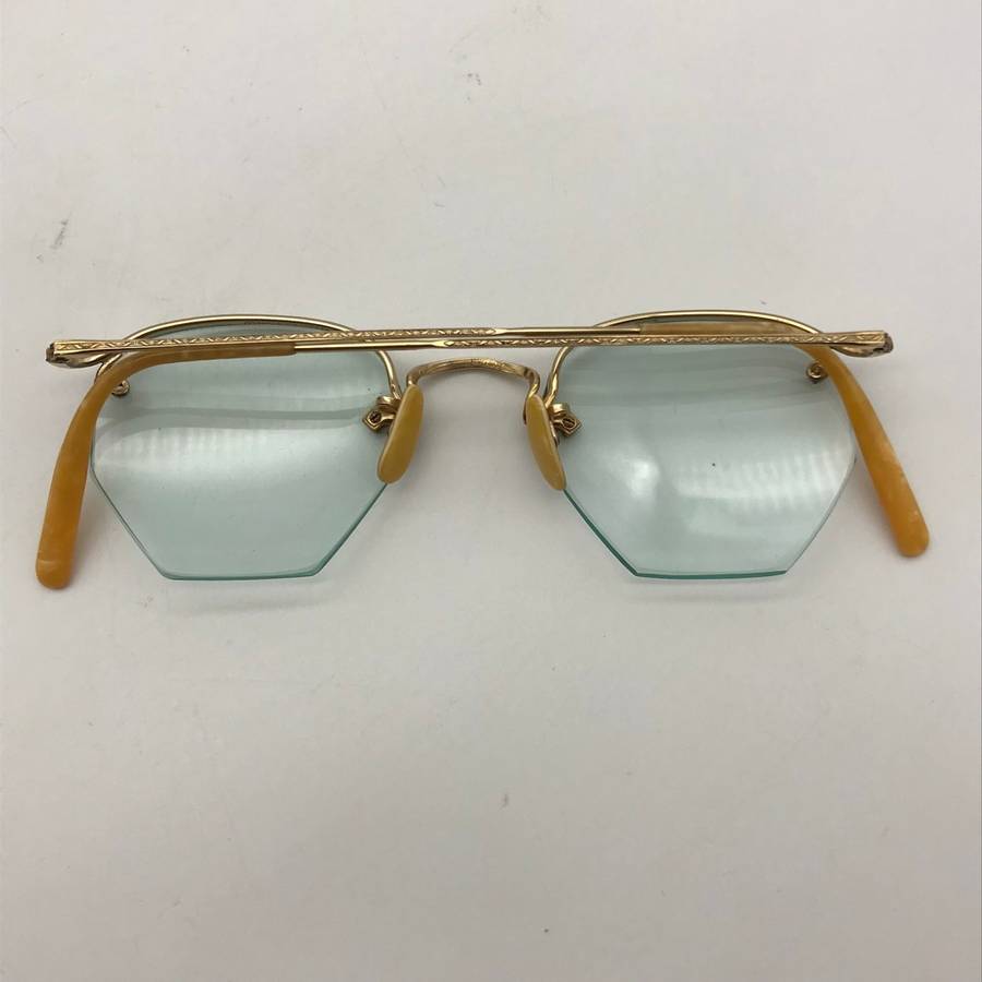 Vintage Retro Gold-Tone Spectacles (Cased)