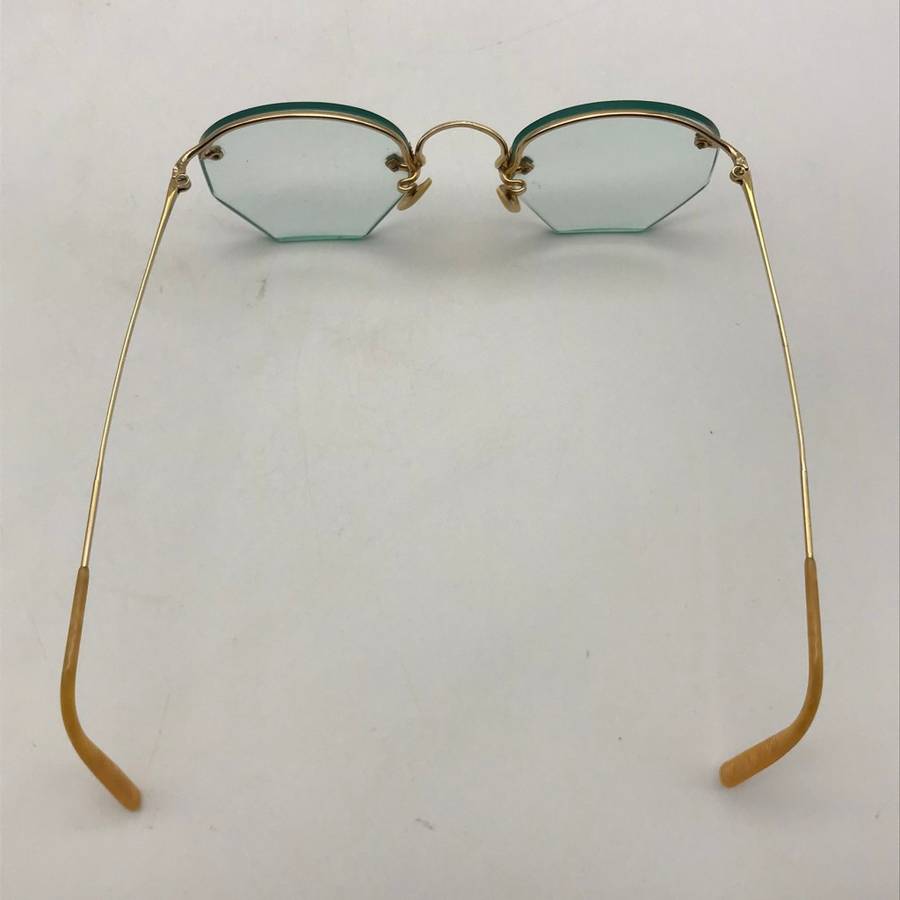 Vintage Retro Gold-Tone Spectacles (Cased)