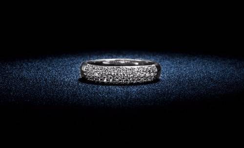 ***HIGH QUALITY***  925 STERLING SILVER PROMISE RING WITH AAA+ CUBIC ZIRCONIA - size 8