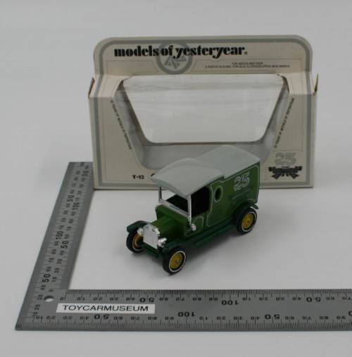 MATCHBOX Models of Yesteryear  Y12-3 1912 Ford Model T Van 25 Years Silver Jubilee Variation 4