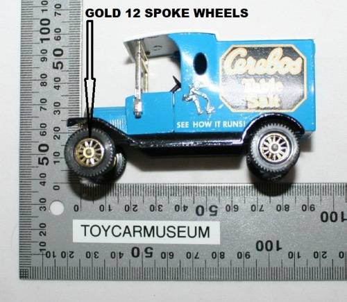 MATCHBOX Models of Yesteryear Y12-3 1912 Ford Model T Van Cerebos  Variation 4 NO BOX