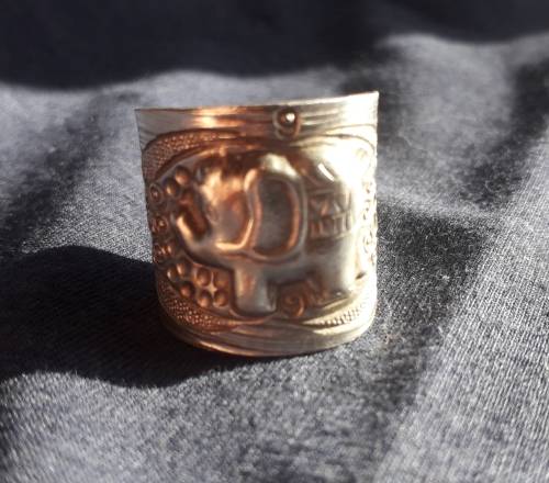 HINDU INSPIRED SILVER RING