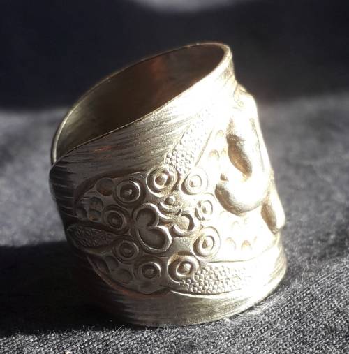 HINDU INSPIRED SILVER RING